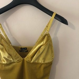 Velvet bodysuit, size small